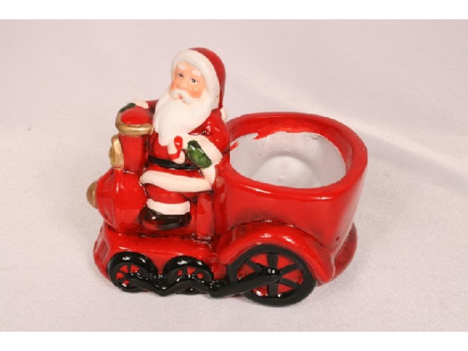 СВЕЩНИК КЕРАМИКА Д.КОЛЕДА НА ВЛАК 12Х8Х11.5СМ GR4572660